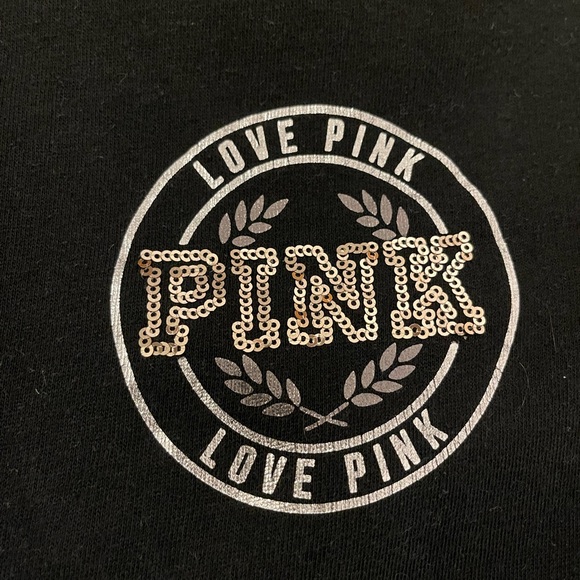 Women’s Limited Edition Victoria’s Secret PINK sequin hoodie size L - Picture 7 of 8